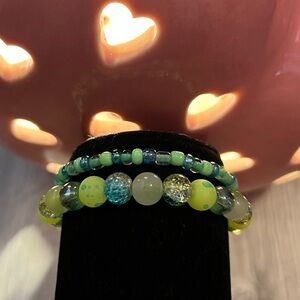 Neon bracelet set💚🩵